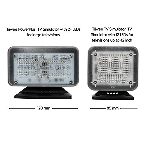 tiiwee Simulador de TV PowerPlus - 24 LED TV Falsa - Completo con el Adaptador de Red - Simulador de TV para televisores Grandes o Grandes Habitaciones