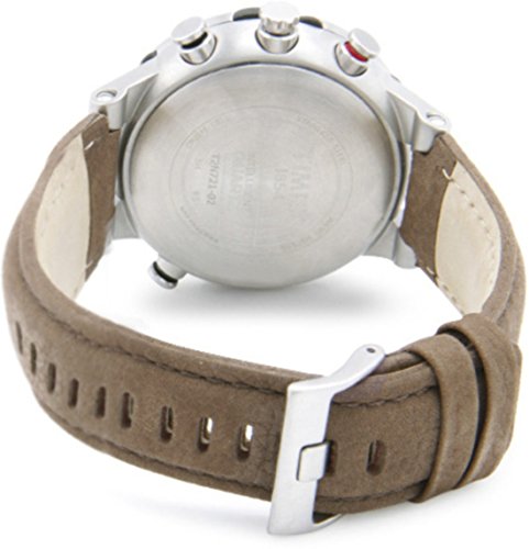 Timex Intelligent Quartz - Reloj análogico para Hombre de cuarzo con correa de cuero, color Marrón/Beige