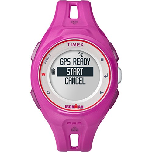 Timex Ironman® Run x20 GPS - Reloj de Cuarzo para Hombre, Correa de plástico Color Rosa