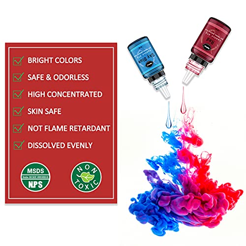 Tinte para velas - Tinte de Vela Líquido a Base de Aceite de 24 Colores, it Colorante de Cera para Velas Concentrado para Cera de Soja, Cera de Abejas, Cera de Gel, Cera de Parafina