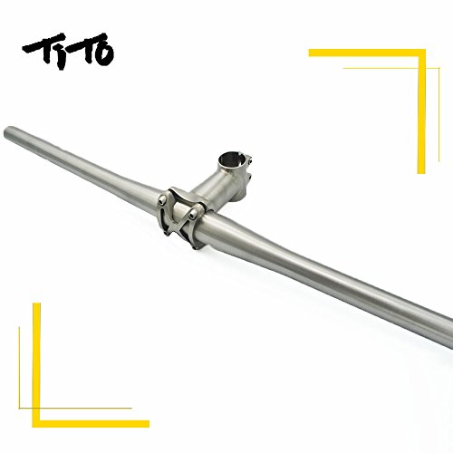 TiTo MTB - Manillar plano de titanio para bicicleta (25,4/31,8 mm x 680/700/720/740 mm)