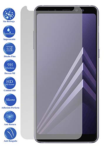 Todotumovil Protector de Pantalla Cristal Templado Vidrio 9H Premium para Samsung Galaxy A8 2018