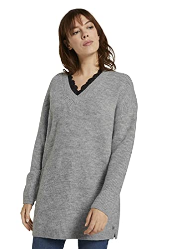 TOM TAILOR Denim Spitze Suter Pulver, 10367 Mélange-Juego de Mesa de Aprendizaje, XL para Mujer