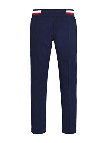 Tommy Hilfiger Essential Punto Milano Treggings Pantalones, Azul (Blue Cbk), 122 (Talla del Fabricante: 7) para Niñas