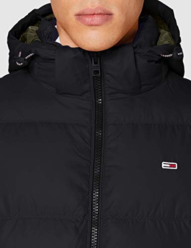 Tommy Jeans TJM Essential Down Jacket Chaqueta, Negro, XS para Hombre