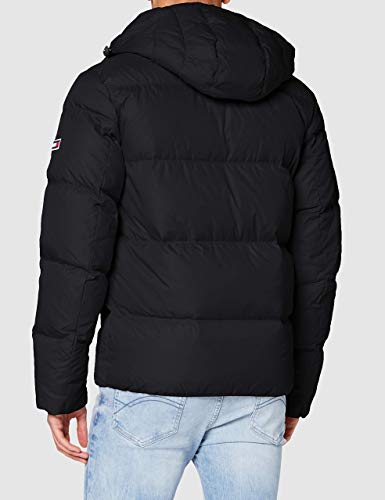 Tommy Jeans TJM Essential Down Jacket Chaqueta, Negro, XS para Hombre