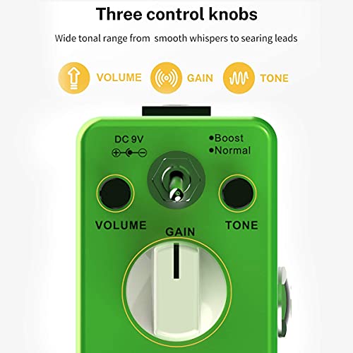 Tom'sline Engineering AGR-5 Pedal De Efecto De Sobrecarga ,Sonido Retro Overdrive Basado En Tube Screamer