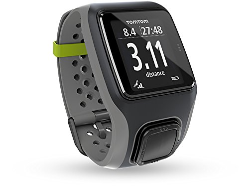 TomTom Sportuhr Multisport GPS HRM und Kadenzsensor Reloj pulsómetro y Sensor cadencia, Hombres, Gris, M