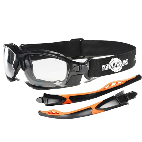 ToolFreak Spoggles Gafas de Seguridad para Trabajo y Deporte, Lentes Transparentes