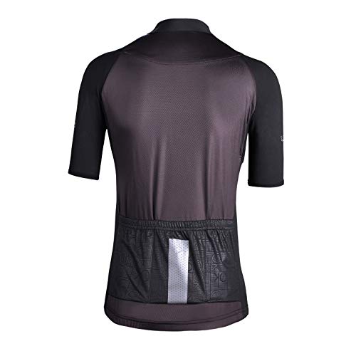 Top ciclista, de DuShow, de manga corta, de verano, multicolor, para mujer, Mujer, color negro, tamaño L