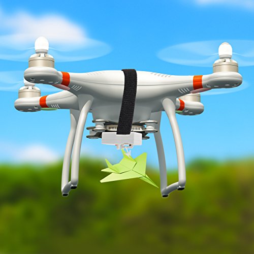 Top Race® Drone Teledirigido lanzacohetes con Gancho Toma Objetos hasta 300g Muoverlos y Abilidad de Liberación Drone lanzacohetes Controlado por Radio Certificado (TR-66)