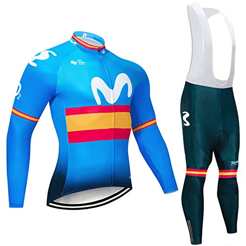 TOPBIKEB Ropa Ciclismo Verano para Hombre, Ciclismo Maillot Mangas Largas y Ciclismo Culote Bicicleta