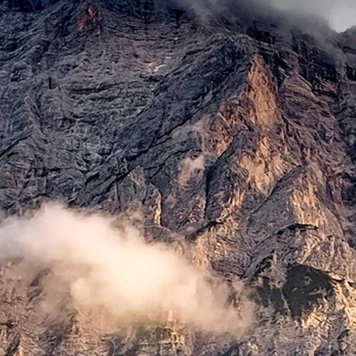 Topquadro Cuadro XXL sobre Lienzo, Imagen Panorámica 100x50cm, Casa Rural en Las Dolomitas, Montañas y Lago - Naturaleza, Italia - Decoración de Pared, Imagen Panorámica - Una Pieza