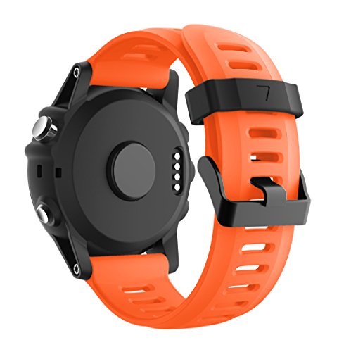 TOPsic Garmin Fenix 3 correa de reloj, Banda Reemplazo de Silicona Suave Deportiva con Herramientas para Garmin Fenix 3 / reloj elegante de Fenix 3 HR Multi-colors