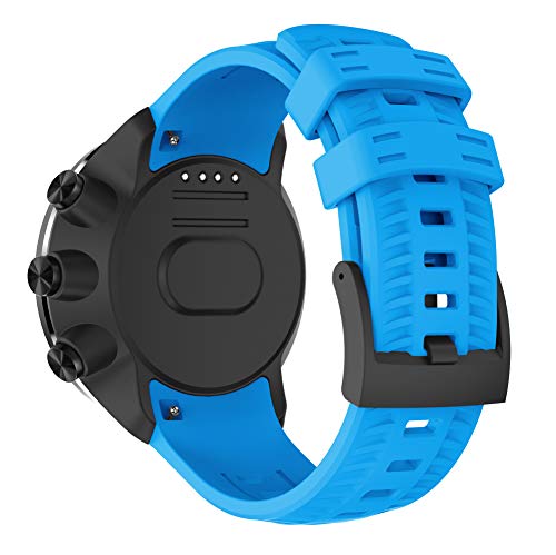 TOPsic Suunto 9 Baro Correa, Silicona Suave Bandas Repuesto Accesorio Deportiva Pulsera para Suunto 9 Baro/Suunto 7/Suunto 9/Suunto D5/Suunto Spartan Sport Wrist HR Smart Watch