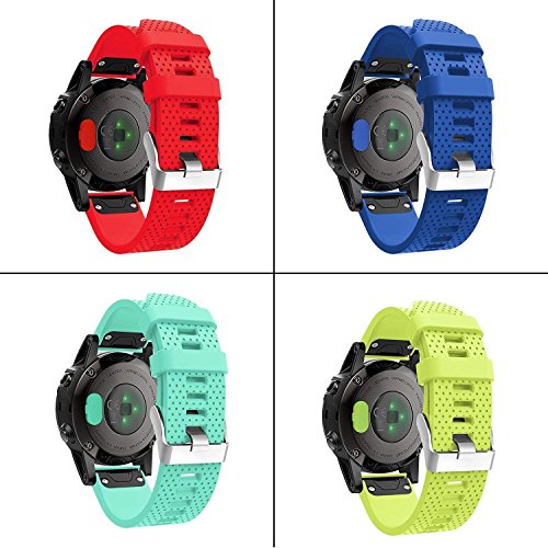 TOPsic Tapones de Polvo para Garmin Fenix 5 5X 5S, Puerto de Carga de Silicona Cubierta Protectora para Garmin Fenix 5/5x/5s/6/6x/6s/forerunner 935 Reloj Inteligente