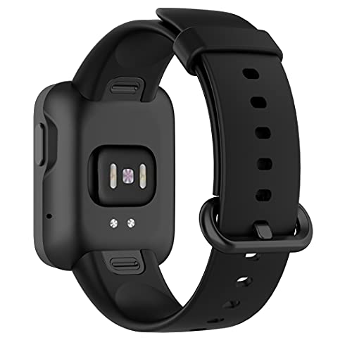 Tosenpo Correas para Xiaomi Mi Watch Lite,Pulseras de Silicona Suave con Correa de Repuesto para Xiaomi Mi Watch Lite/Red mi Watch Lite (Negro)