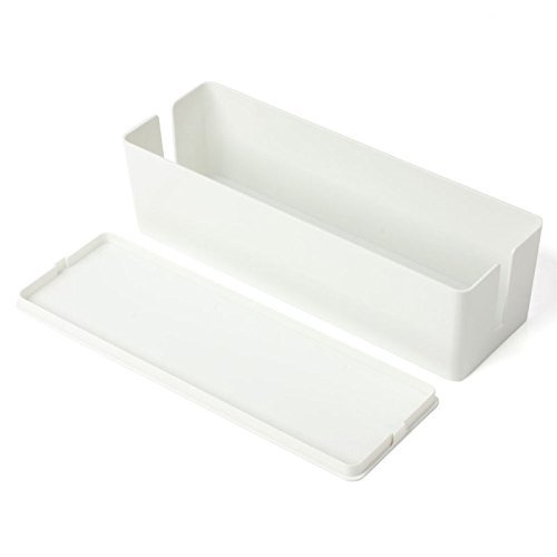 Tosnail - Caja para cables, 41 x 16 x 13 cm, color blanco