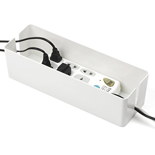 Tosnail - Caja para cables, 41 x 16 x 13 cm, color blanco