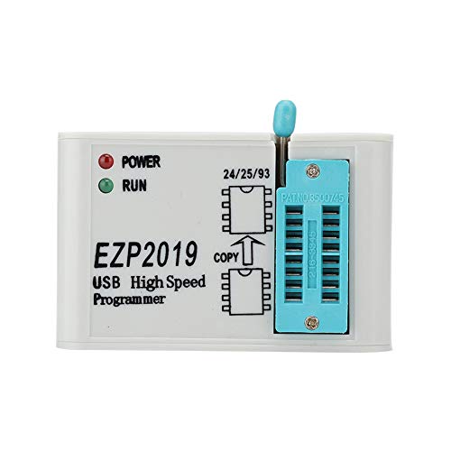 Tosuny USB SPI EZP2019 Programador de Alta Velocidad con Base Probado Soporte para Software de PC y Actualizaciones de firmware, para el Bloque 24 EEPROM, para 25 Flash 93 EEPROM, etc.