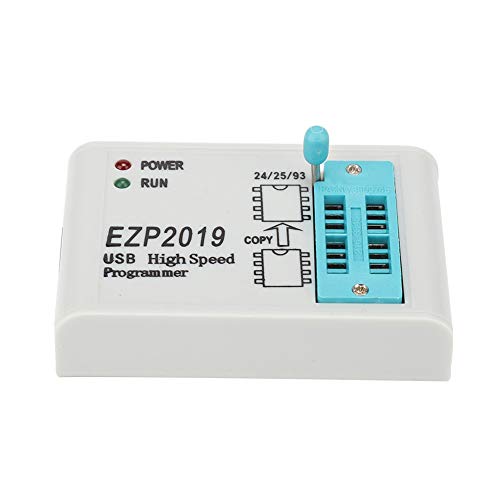 Tosuny USB SPI EZP2019 Programador de Alta Velocidad con Base Probado Soporte para Software de PC y Actualizaciones de firmware, para el Bloque 24 EEPROM, para 25 Flash 93 EEPROM, etc.