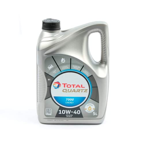 Total 5L Quartz 7000 Energy 10W-40 Aceites de Motor para Coches, 5 litros