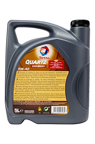 Total Aceite DE Motor Quartz 9000 Energy 5W40 5 litros