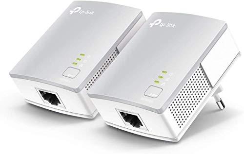 TP-Link TL-PA4010KIT - Adaptadores por Línea Eléctrica (AV 600 Mbps, PLC, Extensor, Repetidores, Amplificador, 2 Puertos, Películas, TV Plug & Play, compatible)