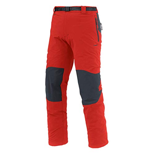 Trangoworld Hoan Pant. Largo, Hombre, Rojo/Antracita, 2XL