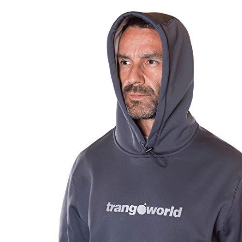 Trangoworld Login Sudadera, Hombre, Antracita/Gris Ceniza, S