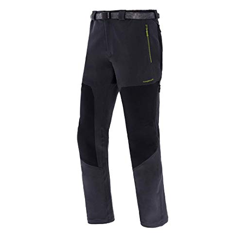 Trangoworld Mourelle Pant. Largo, Hombre, Antracita/Negro, S