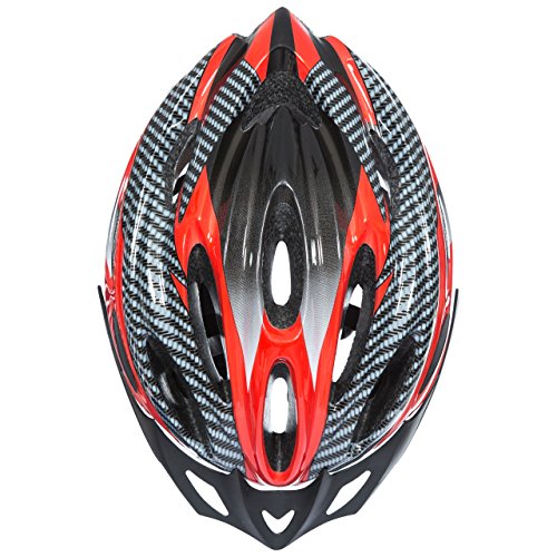 Trespass Crankster Ventilation Casco de Seguridad Ajustable para Ciclismo, Unisex, Rojo, L/XL