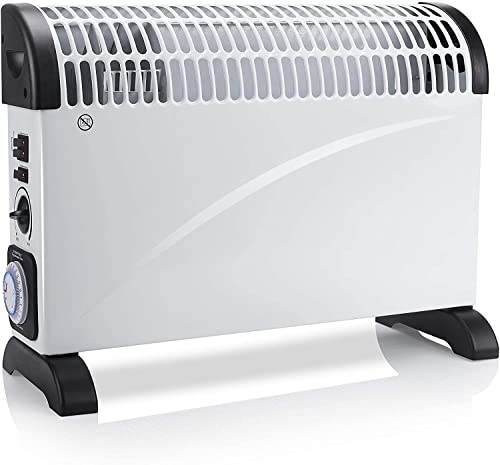 Tristar KA-5914 Calefactor eléctrico convector, Modo turbo y temporizador, 2000 W, Blanco