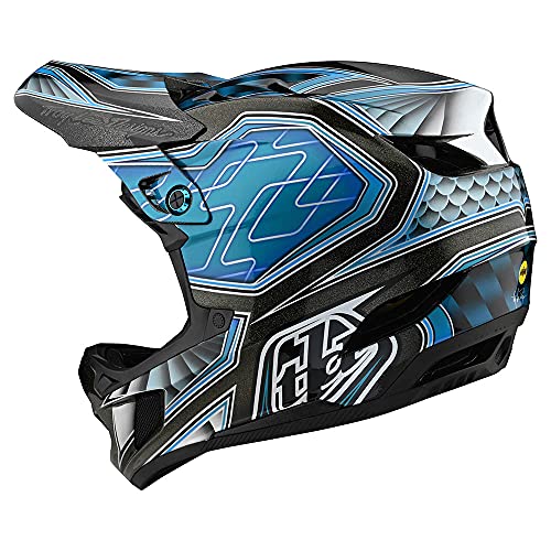 Troy Lee Designs Casco compuesto D4 con Mips para Bmx Mtb Dh - BAJO RIDER TEAL (L (58-59cm))