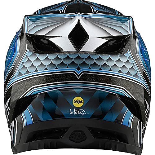 Troy Lee Designs Casco compuesto D4 con Mips para Bmx Mtb Dh - BAJO RIDER TEAL (L (58-59cm))