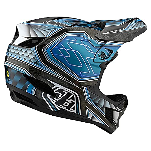 Troy Lee Designs Casco compuesto D4 con Mips para Bmx Mtb Dh - BAJO RIDER TEAL (L (58-59cm))