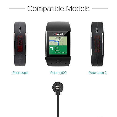 TUSITA Cargador para Polar M600,Loop 1,Loop 2 - USB Cable De Carga 100cm - GPS Relojes Accesorios