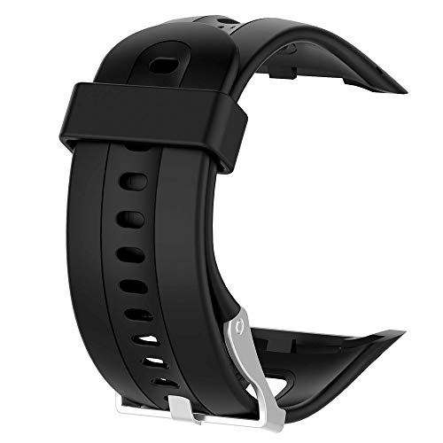 TUSITA Correa para Garmin Forerunner 10 15 (Gran Pantalla de 2.5cm) - Banda de Silicona de Repuesto con Pellicola - Accesorios de Reloj Inteligente GPS