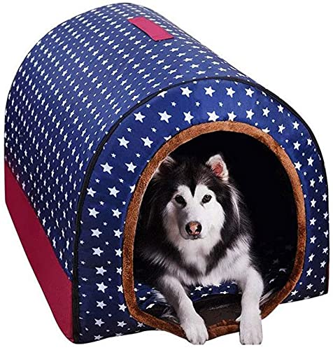 TYX-SS Cama DE Pet Pet Big Doghouse Invierno Caliente Caliente Pet Pet Medio Perro Medio DOY Pelo DE Dogo DE por Dog,105×80×78cm
