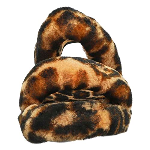 UGG WOMEN'S OH YEAH PANTHER PRINT SLIPPER BUTTERSCOTCH 39 EU