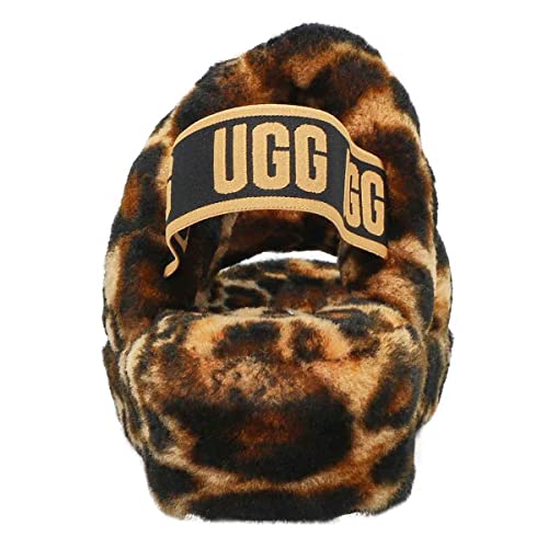UGG WOMEN'S OH YEAH PANTHER PRINT SLIPPER BUTTERSCOTCH 39 EU