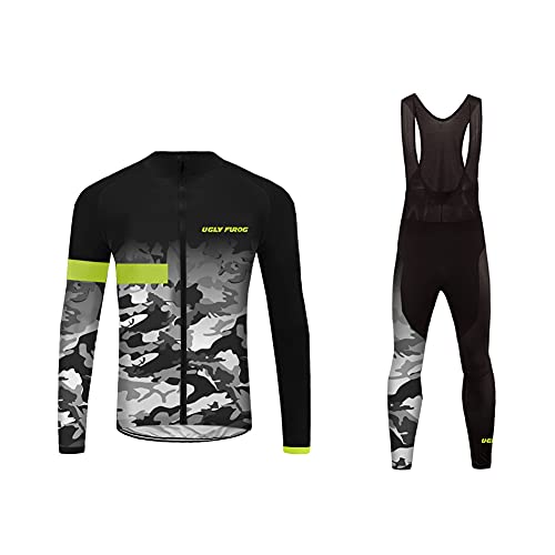 UGLY FROG 2018 Modo Sport Fuera Thermal Fleece Invierno De Manga Largas de Ciclismo Maillots + Bib Pantalones Larga De Bicicletas Bodies Triatlón Ropa MZ01