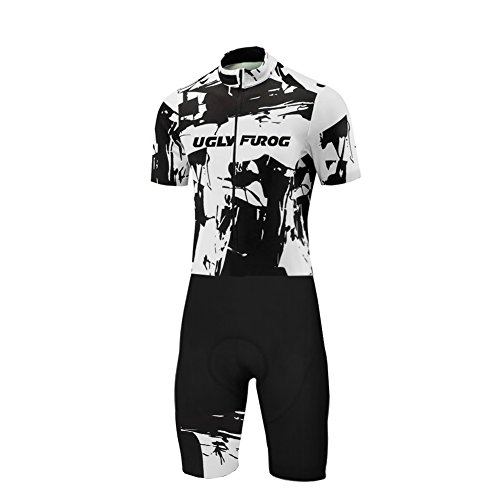 UGLY FROG Bike Wear De Manga Corta Ciclismo Jersey with Short Legs Body Hombre Equipos Una Gran Cantidad De Colores Skinsuit Monos+ Gel Pad