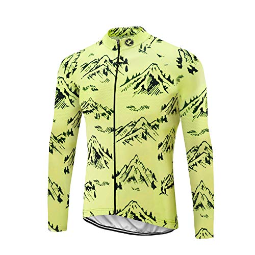 UGLY FROG Hombre Cycling Jersey Maillot Ciclismo Manga Larga Camiseta de Ciclistas Triatlón Ropa Ciclismo CXML06F