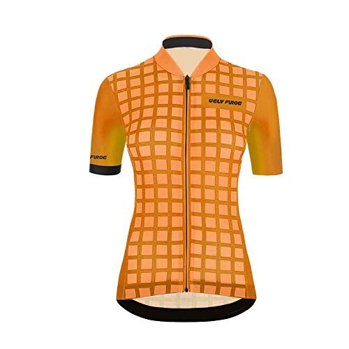 UGLY FROG Mujer Conjunto Ropa Ciclismo Maillot Ciclista Mangas Cortas Camiseta MTB para Verano DXWH03