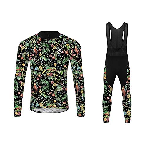 UGLY FROG Ropa Ciclismo Invierno para Térmica de Equipo Profesional para Hombres - Ciclismo Maillot MTB de Manga Larga y Culotte Pantalones Acolchado20D