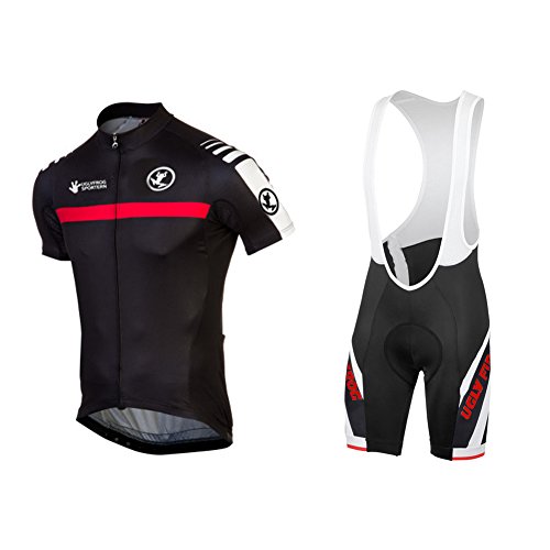 UGLY FROG Ropa Ciclismo Verano para Hombre y Mujer - Un Conjunto de Ciclismo Jersey Maillot y Culotte Pantalones Cortos DTMX03F