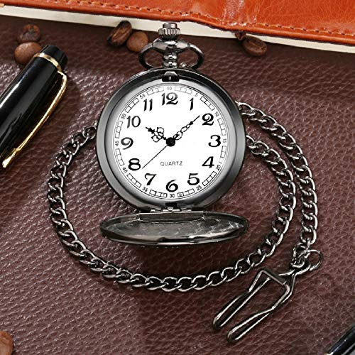 UIEMMY Pocket Watch Custom Masonic Freemasonry Chrome Square and Compass Mason Retro Black Quartz Pocket Watch Best Gifts for Freemason Dropshipping