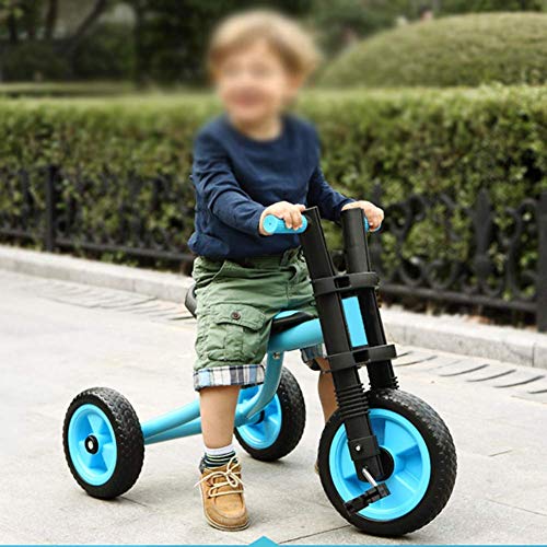 UKUOFL Trike Trike Baby con Ruedas Eva sin Aire Bicicleta de bebé Simple Marco de Acero Bicicleta de Equilibrio para Andador de bebé (Color: Rosa) Happy House