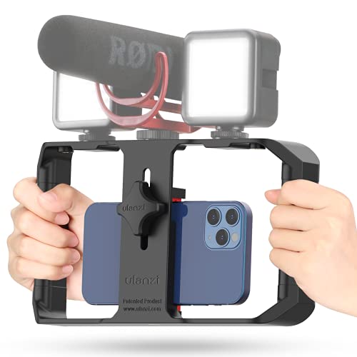 Ulanzi U Rig Soporte movil Video Smartphone Video Rig Soporte de Trípode con Estabilizador de Video para Teléfono Videomaker Film-Maker Video-grapher para iPhone X XS XS MAX XR Huawei Samsung